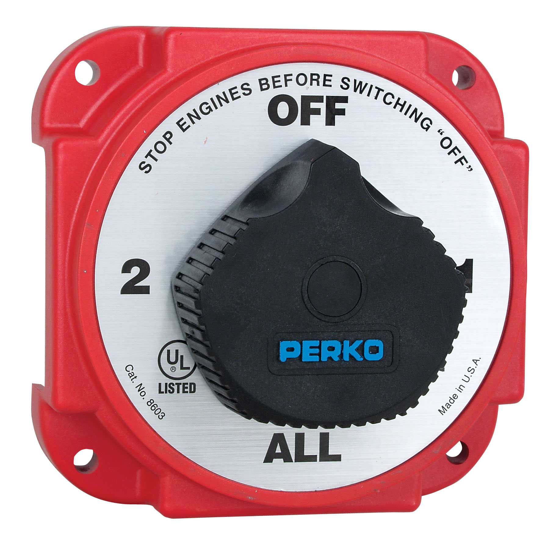 Perko 8603D Heavy Duty Dual Battery Switch w/Alternator Disconnect eBay